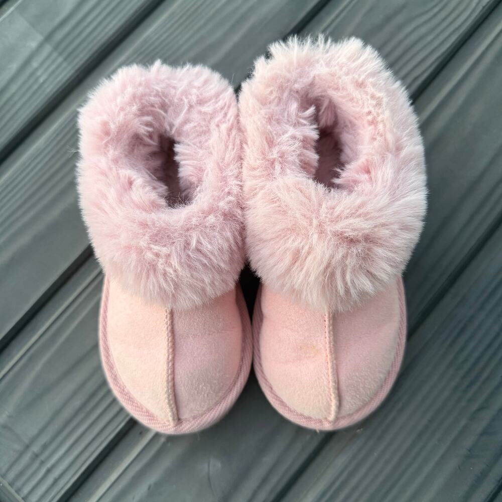Cat & Jack Pink Faux Fur Toddler Boots Size 8